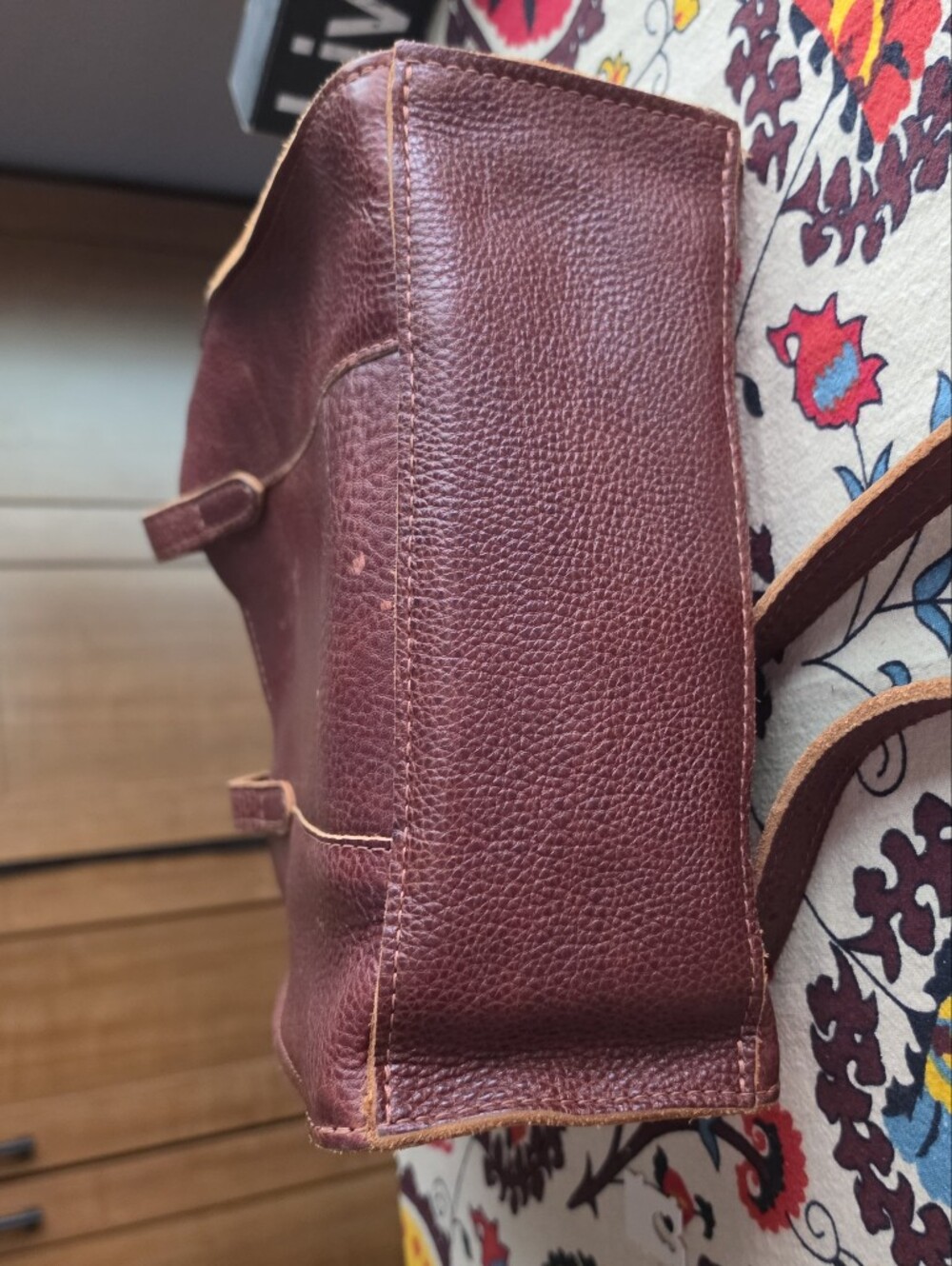 Portland Leather Lola Tote Bag in Nutmeg - Picture 3 of 8